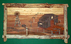 Photo of wood wall art